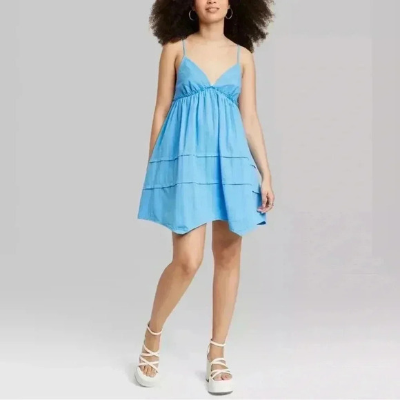 Wild Fable Women's Flip Flop Mini Dress Blue Size XL - Picture 11 of 12